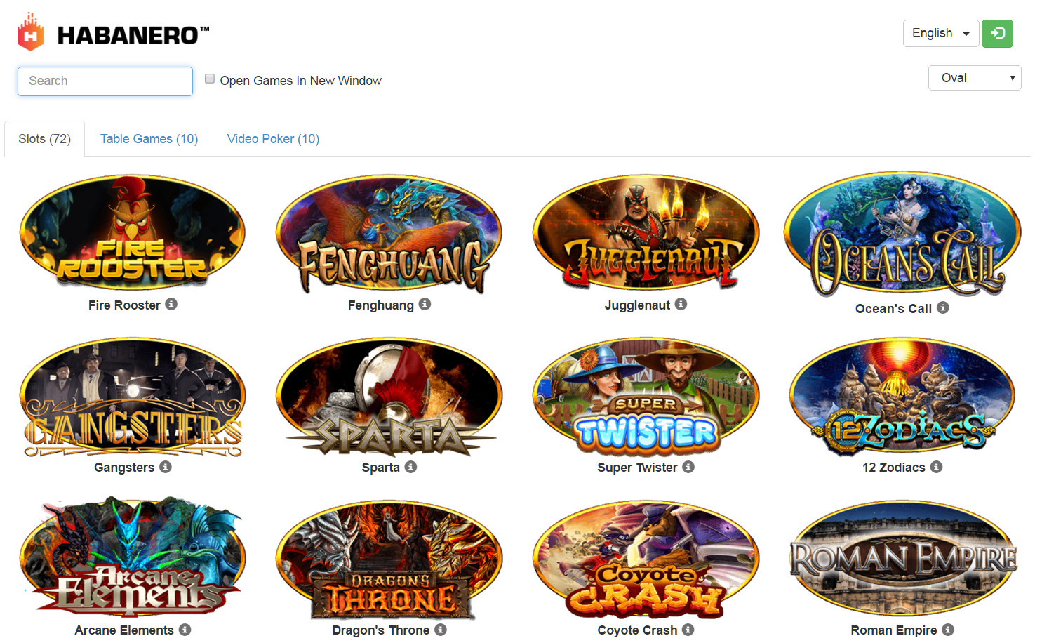 видео-слоты и азартные игры компании Habanero